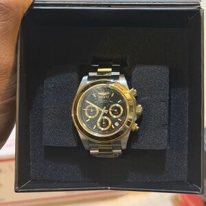 Invicta Two-Tone Gold and Silver Watch
